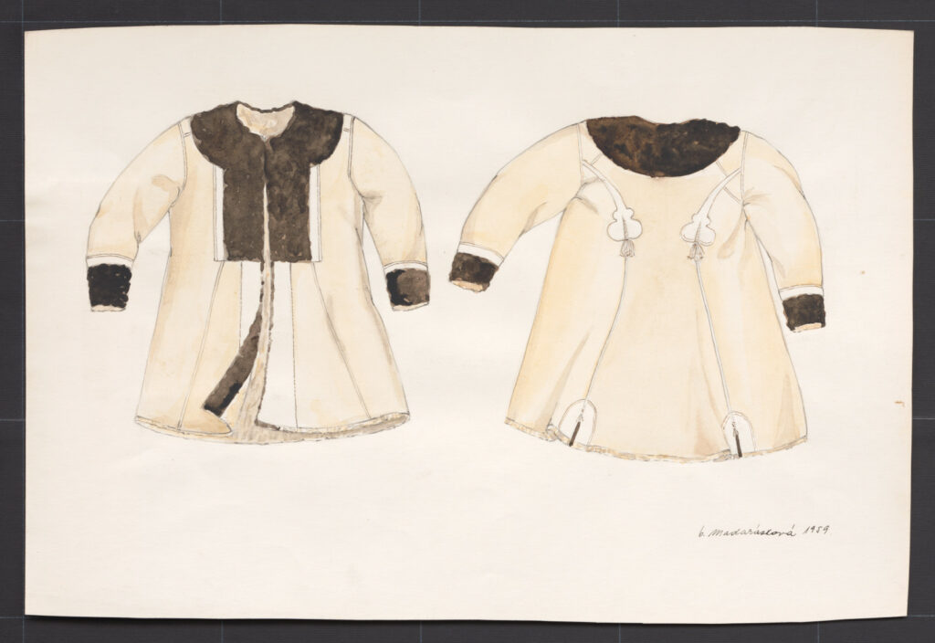 Kresba – kožuch ženský