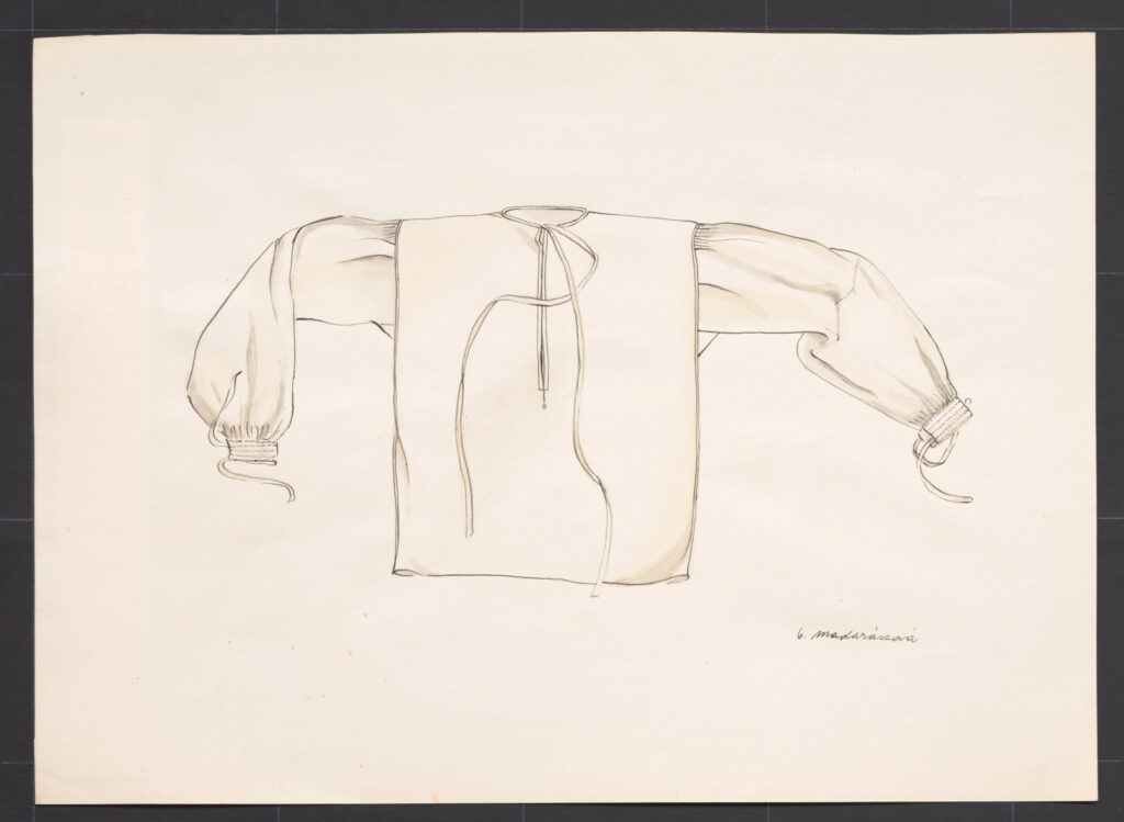 Kresba – košeľa mužská novšia