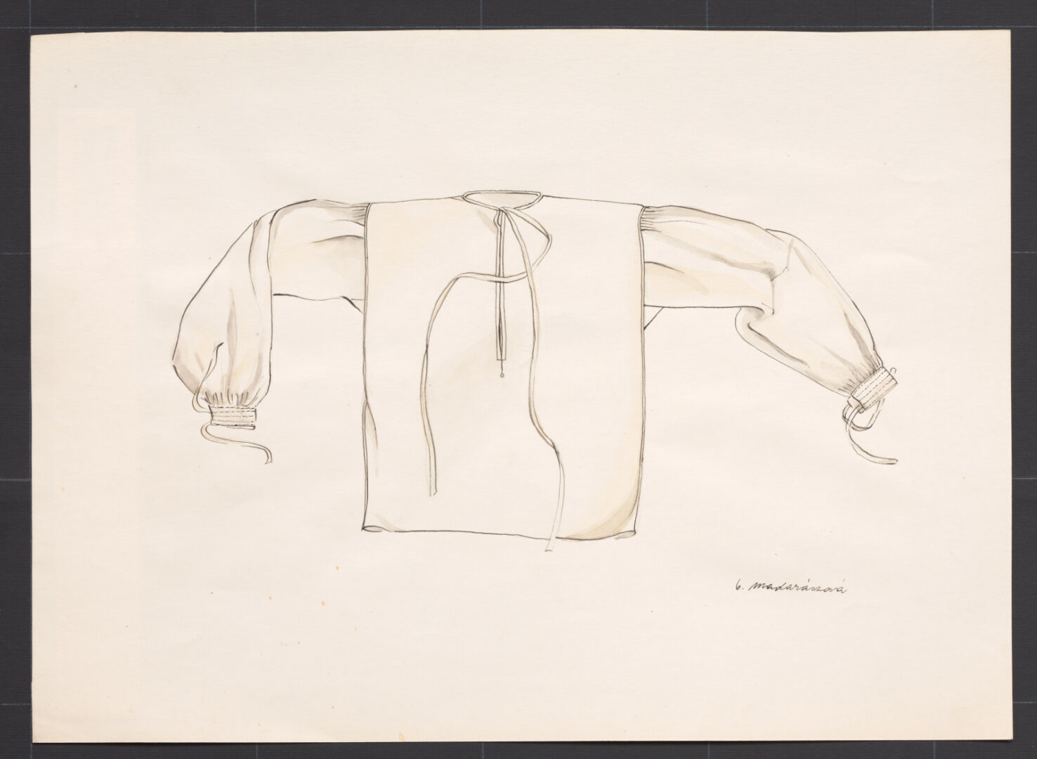 Kresba – košeľa mužská novšia