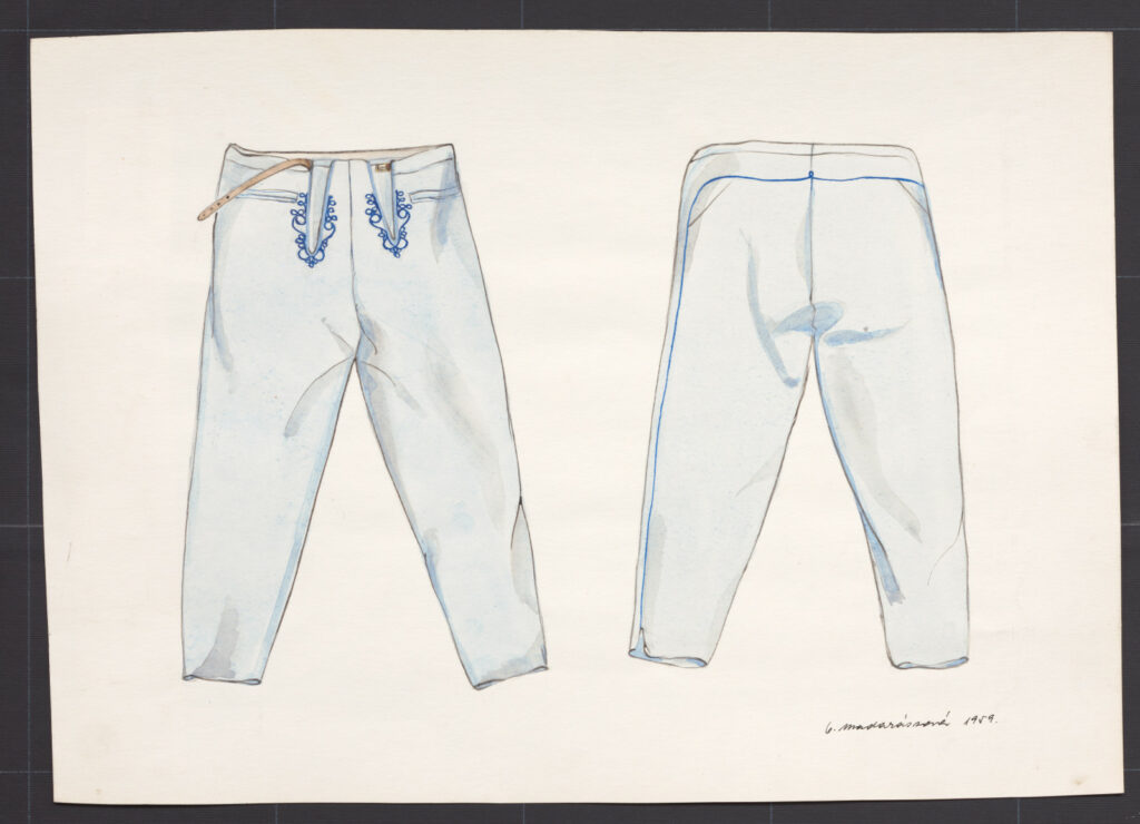 Kresba – nohavice mužské súkenné