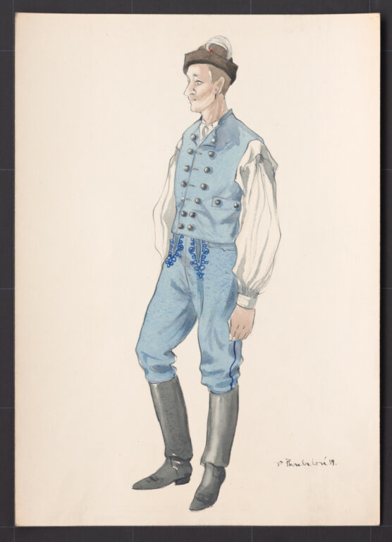 Kresba – odev mládenecký sviatočný