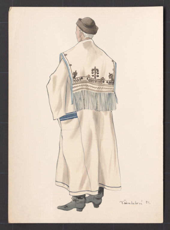 Kresba – muž v halene