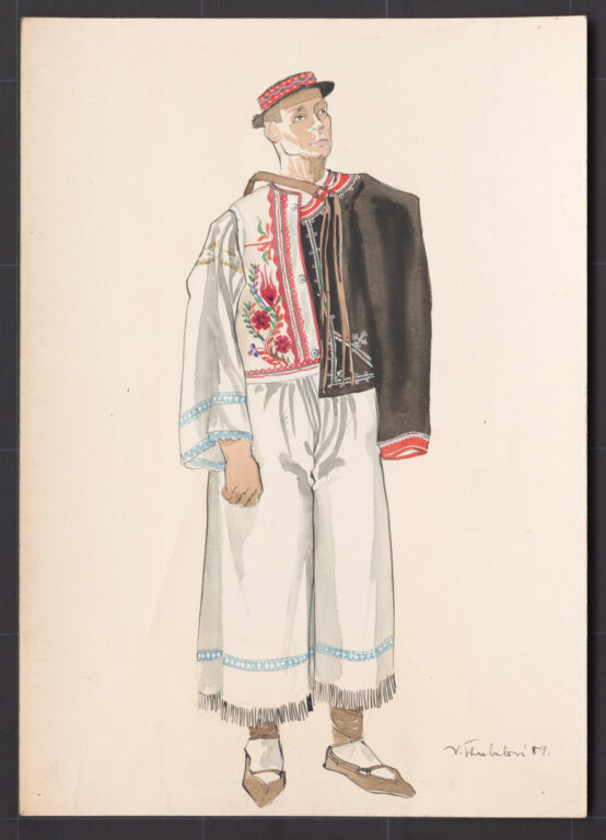 Kresba – odev mužský sviatočný