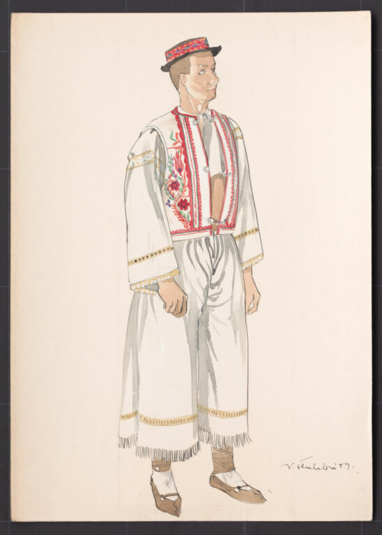 Kresba – odev mužský sviatočný