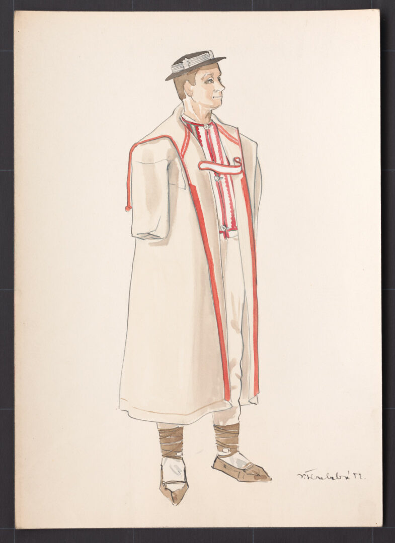 Kresba – odev mužský zimný