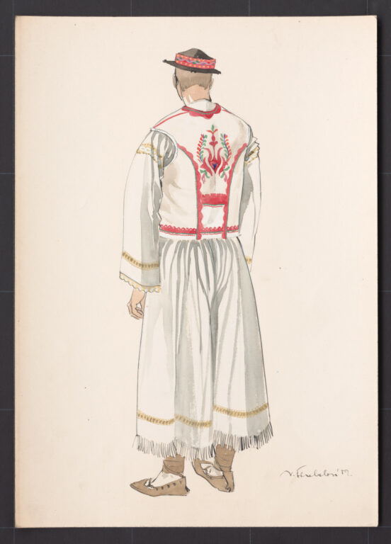 Kresba – odev mužský sviatočný