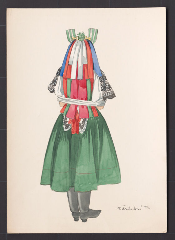 Kresba – odev mladuchy