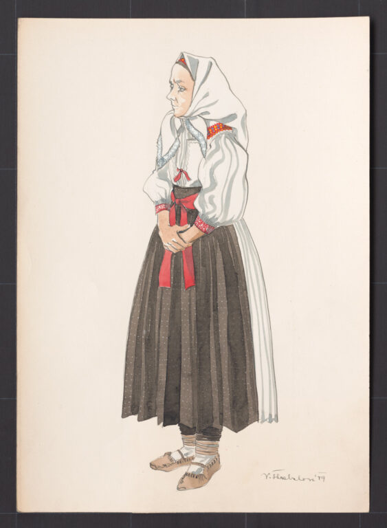 Kresba – odev ženský