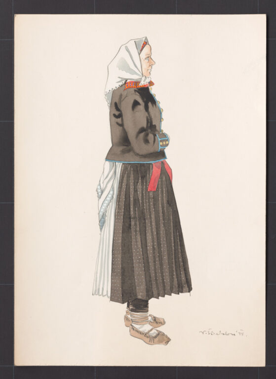 Kresba – odev ženský sviatočný