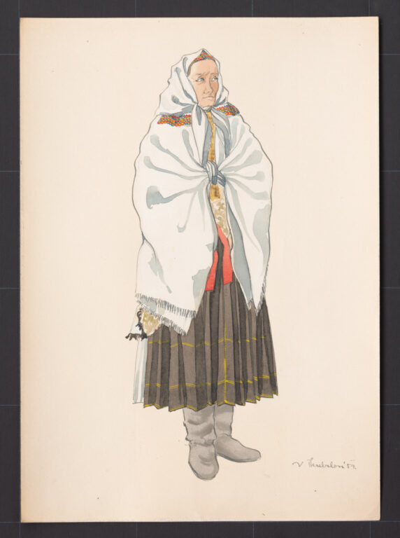 Kresba – odev ženský sviatočný