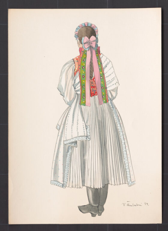 Kresba – odev mladuchy