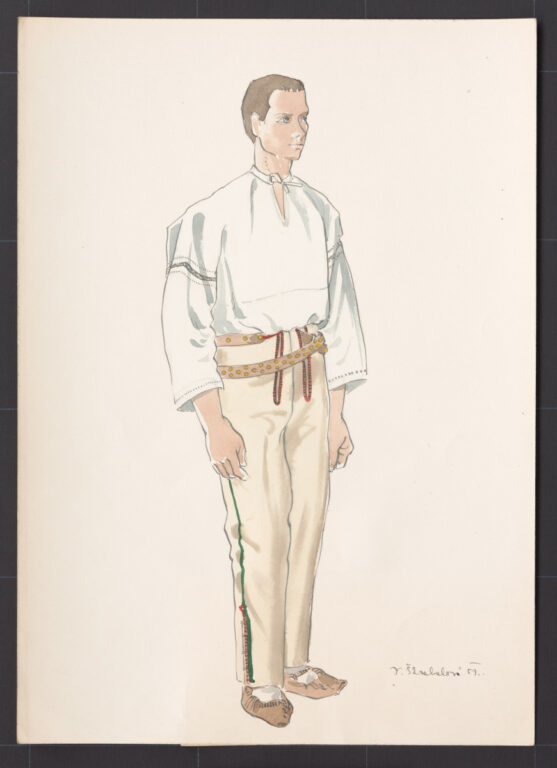 Kresba – odev mládenecký