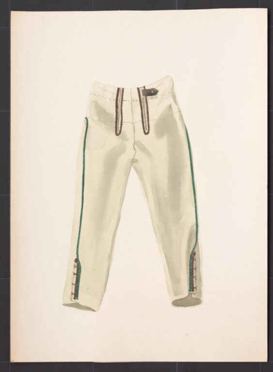 Kresba – nohavice súkenné