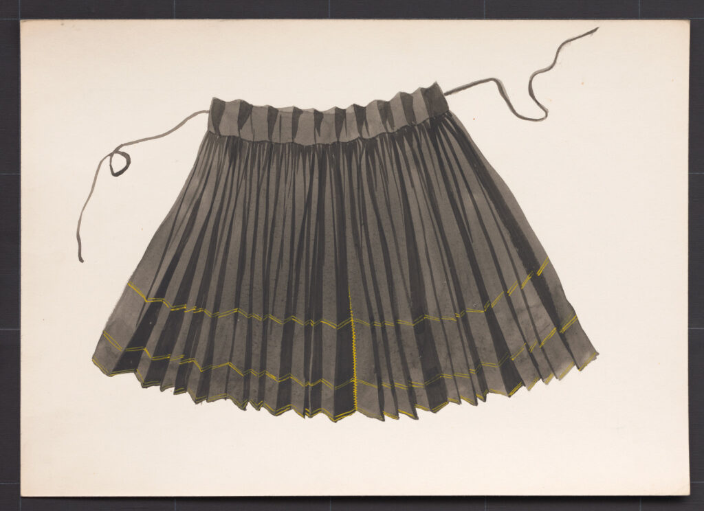 Kresba – zástera ženská sviatočná