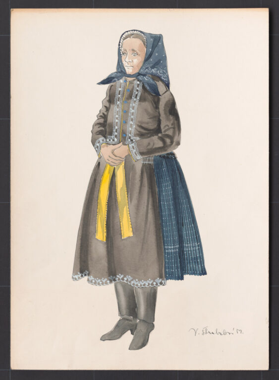 Kresba – odev ženský sviatočný