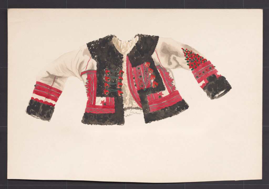 Kresba – kožuch ženský