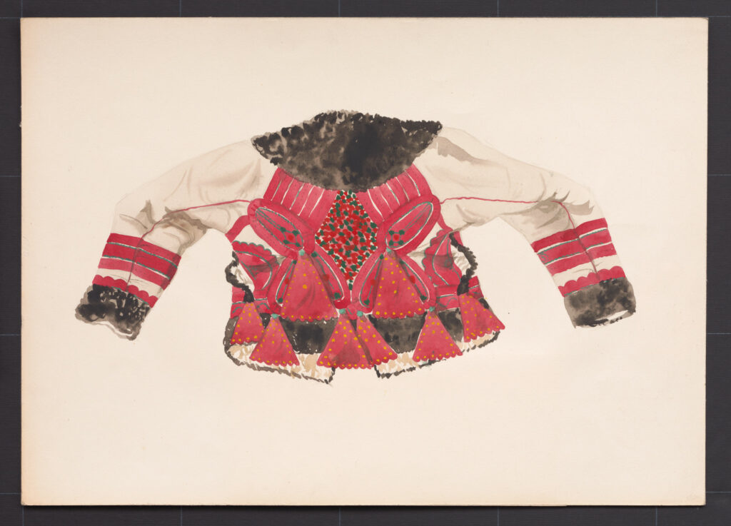 Kresba – kožuch ženský