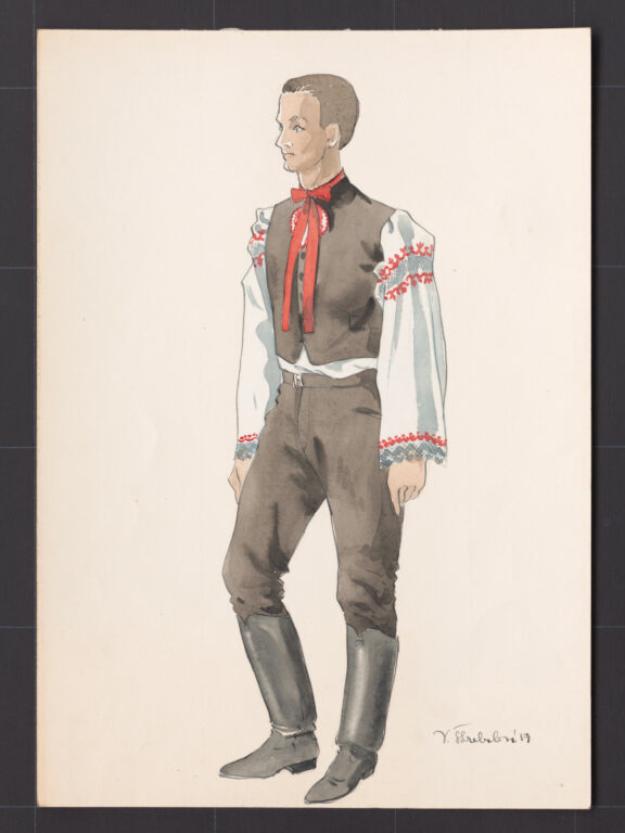 Kresba – odev ženícha