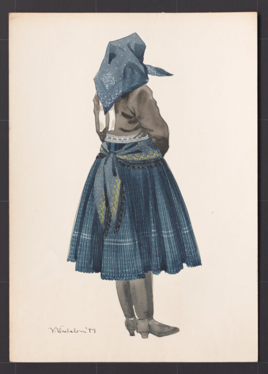 Kresba – odev ženský sviatočný