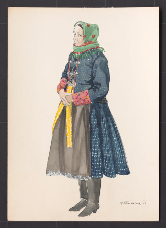 Kresba – odev ženský zimný