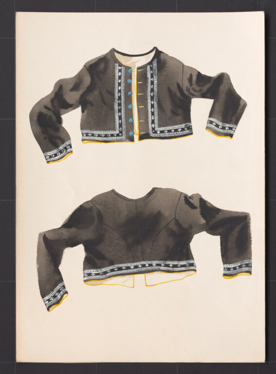 Kresba – kabátik ženský