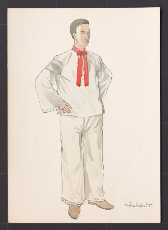 Kresba – odev mužský pracovný