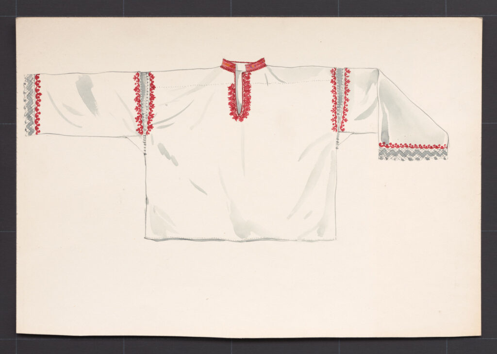 Kresba – košeľa mužská slávnostná