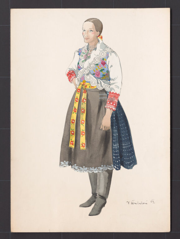 Kresba – odev dievčenský na tanec