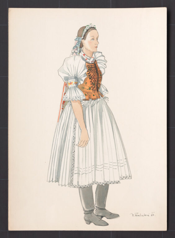 Kresba – odev mladuchy