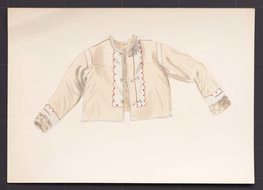 Kresba – kožuch ženský