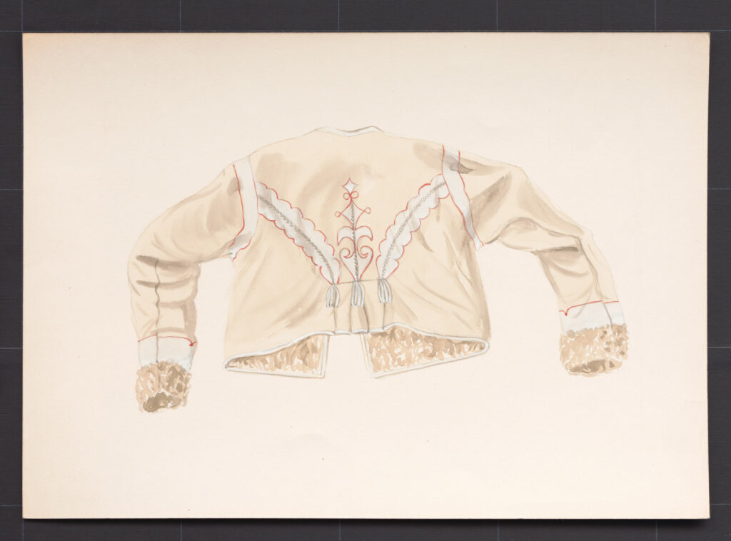 Kresba – kožuch ženský