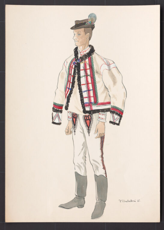 Kresba – odev mužský zimný