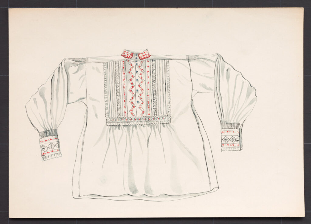 Kresba – košeľa mužská