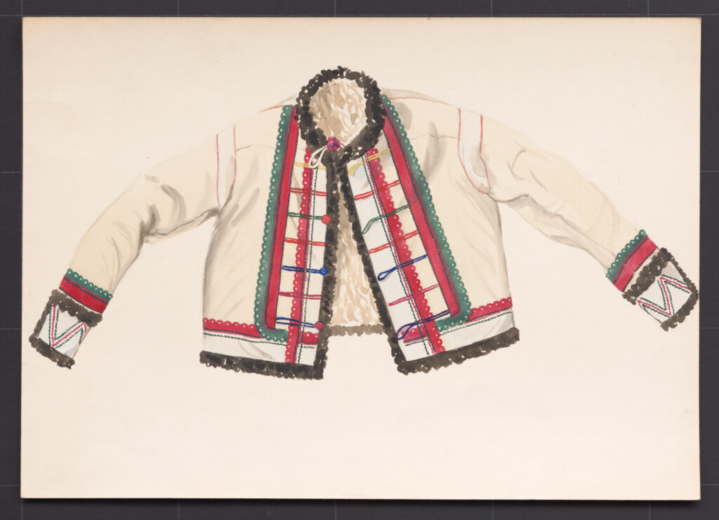 Kresba – kožuch mužský