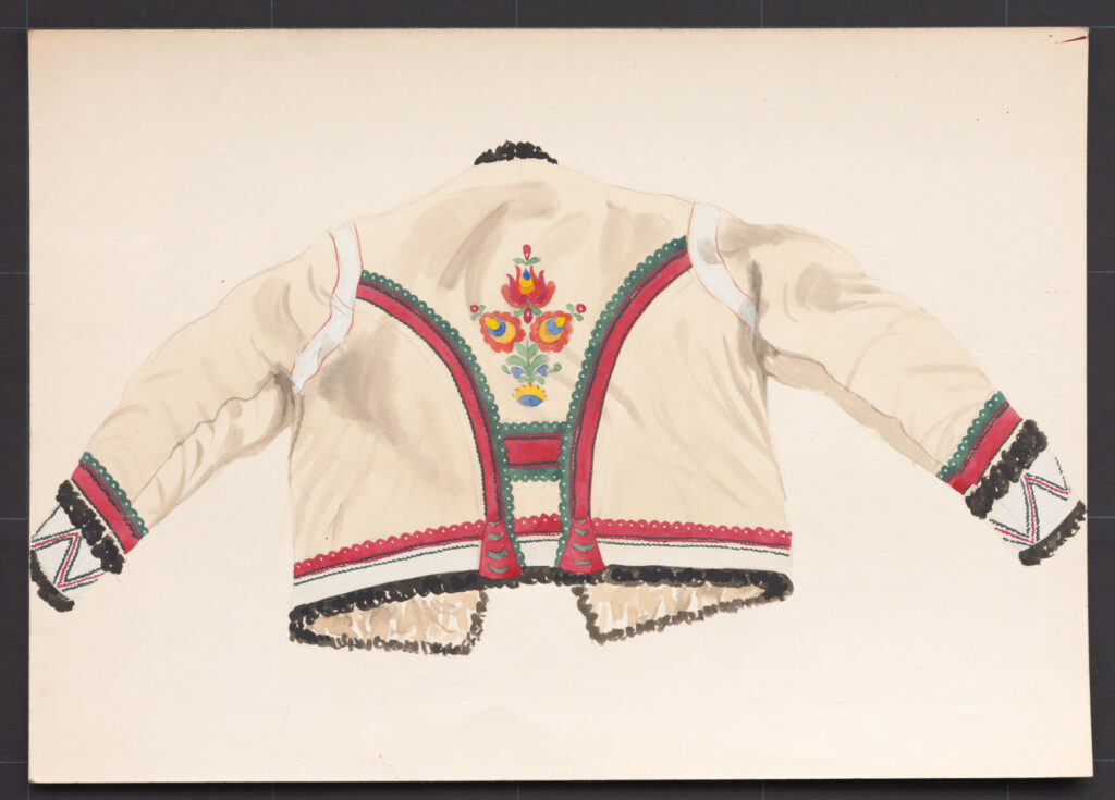 Kresba – kožuch mužský