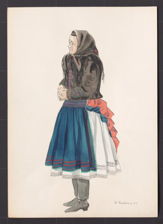 Kresba – odev ženský sviatočný