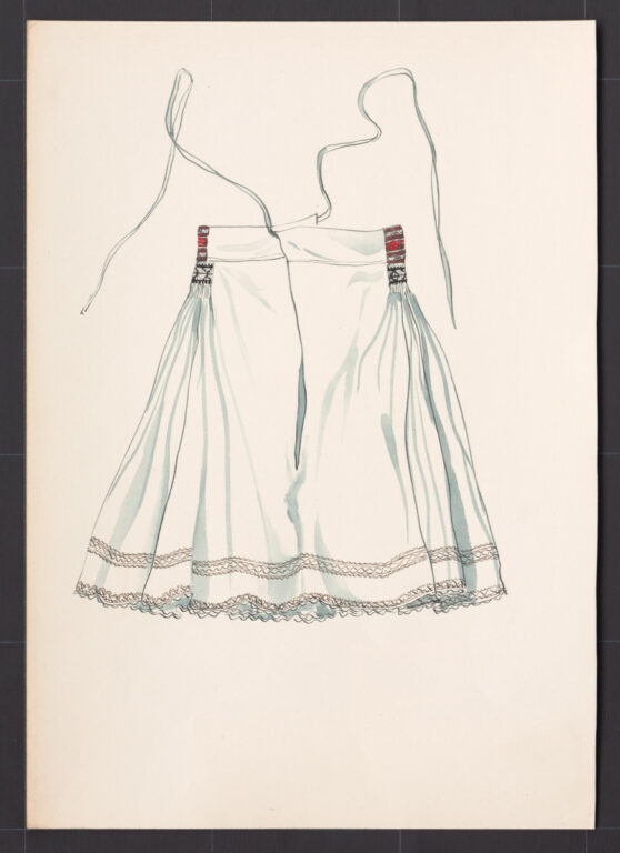 Kresba – sukňa spodná