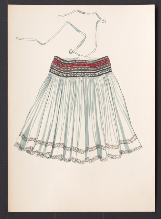 Kresba – sukňa spodná