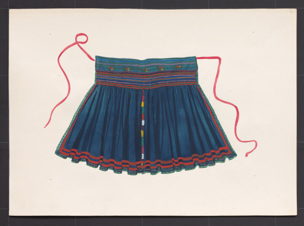 Kresba – zástera ženská