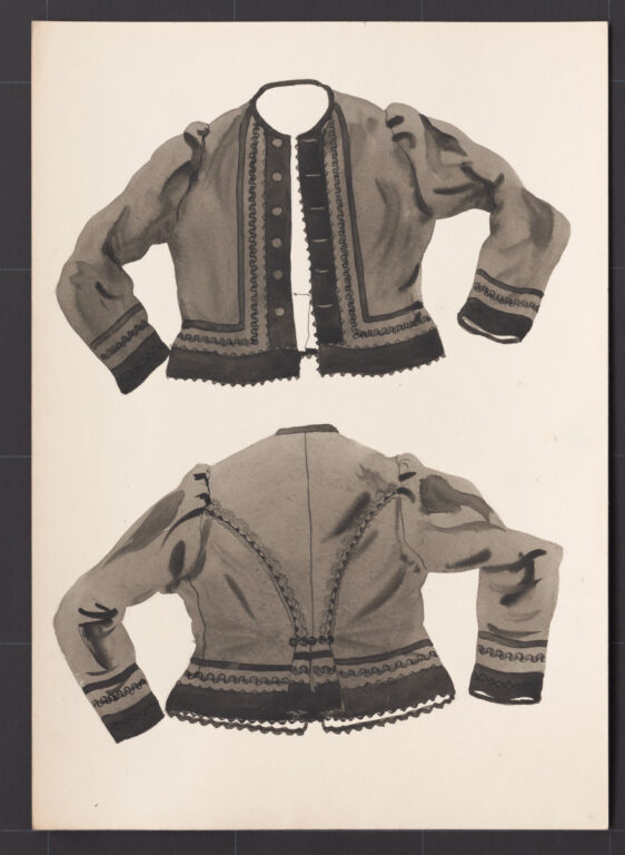 Kresba – kabátik ženský