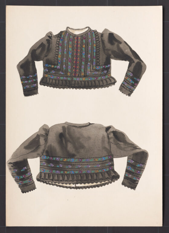 Kresba – kabátik ženský