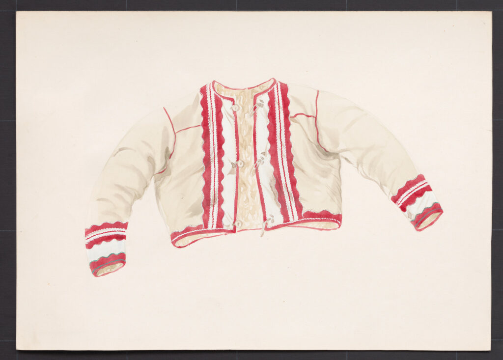 Kresba – kožuch ženský