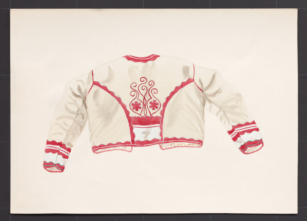 Kresba – kožuch ženský