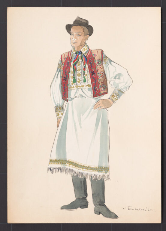 Kresba – odev mužský sviatočný