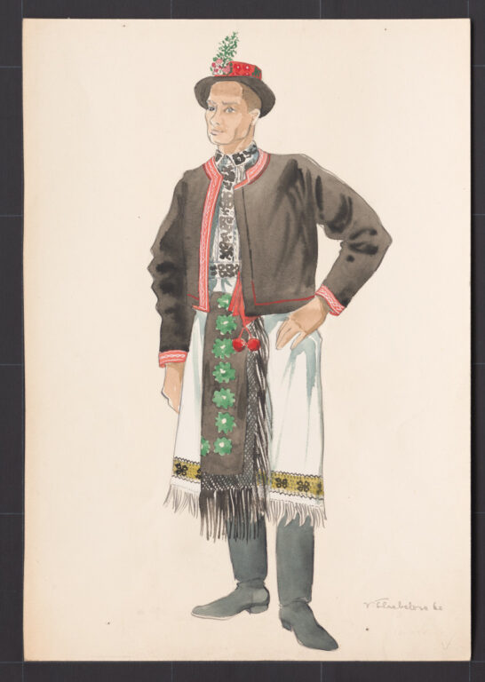 Kresba – odev ženícha