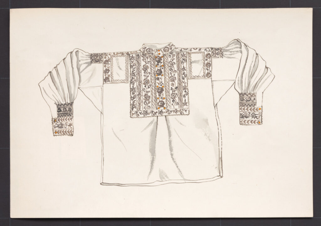 Kresba – košeľa mužská