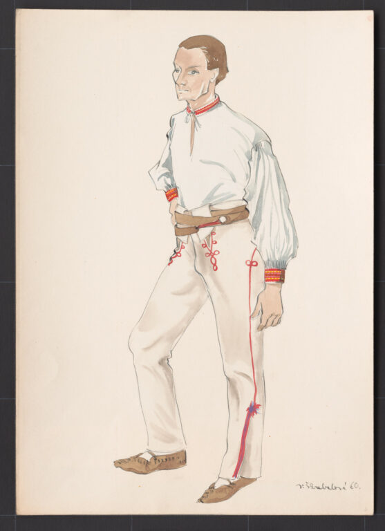 Kresba – odev mužský sviatočný