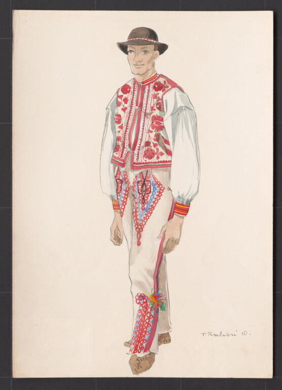 Kresba – odev mužský sviatočný