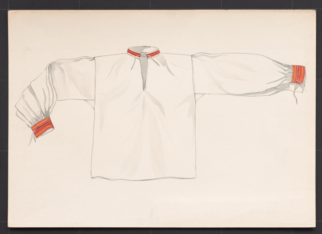 Kresba – košeľa mužská