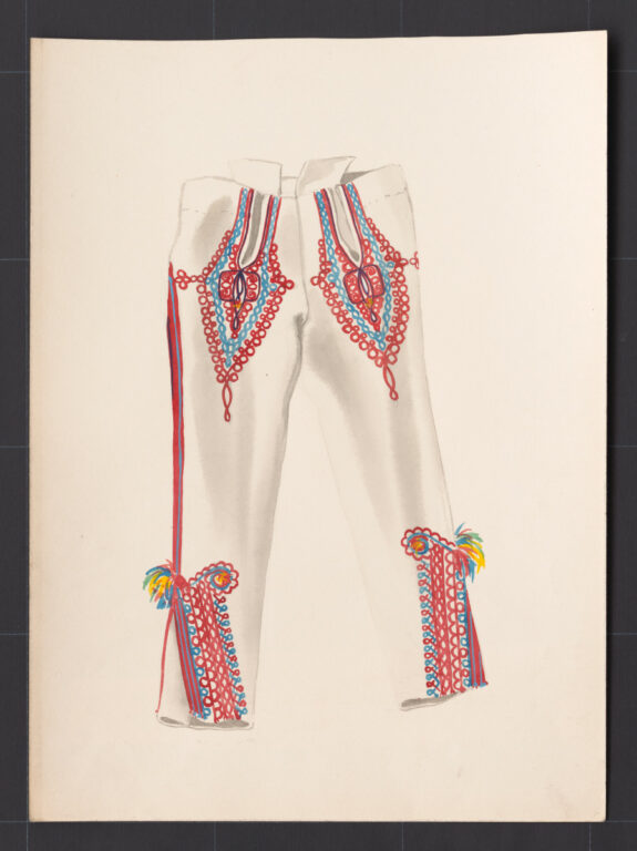 Kresba – nohavice súkenné